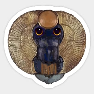 Ancient Egyptian Scarab and Baboon Sticker